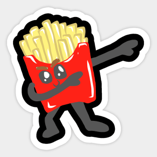 Dancing Steppes Rocking Beaten Dances Fries Sticker